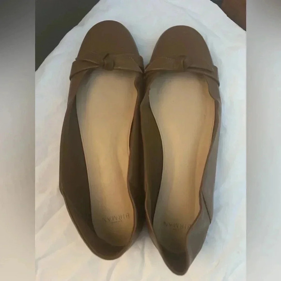 Alexandre Birman The Clarita Leather Knot Ballerina Flats in Brown Size 11.5 - Picture 5 of 10